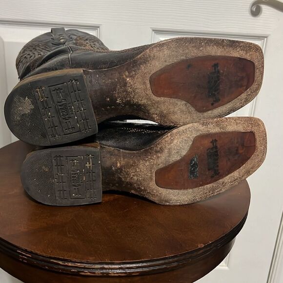 🔥CORRAL Hand Made Cross&Wings Leather Overlay Distressed Cowboy Western Boots - Picture 9 of 15